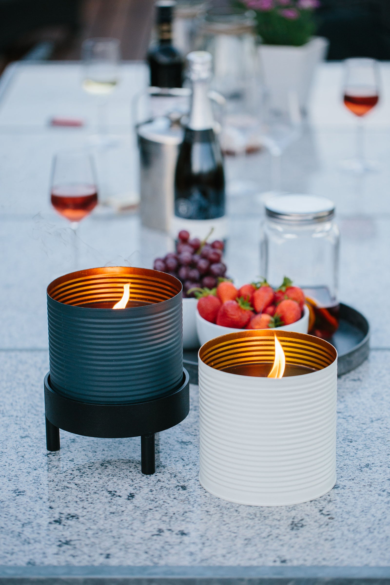 Outdoor - Kerze | Dunkelgrau