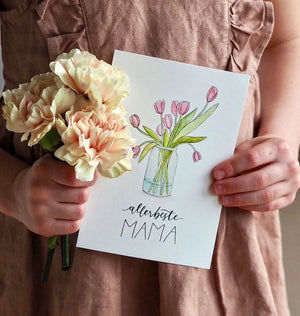 Postkarte ALLERBESTE MAMA