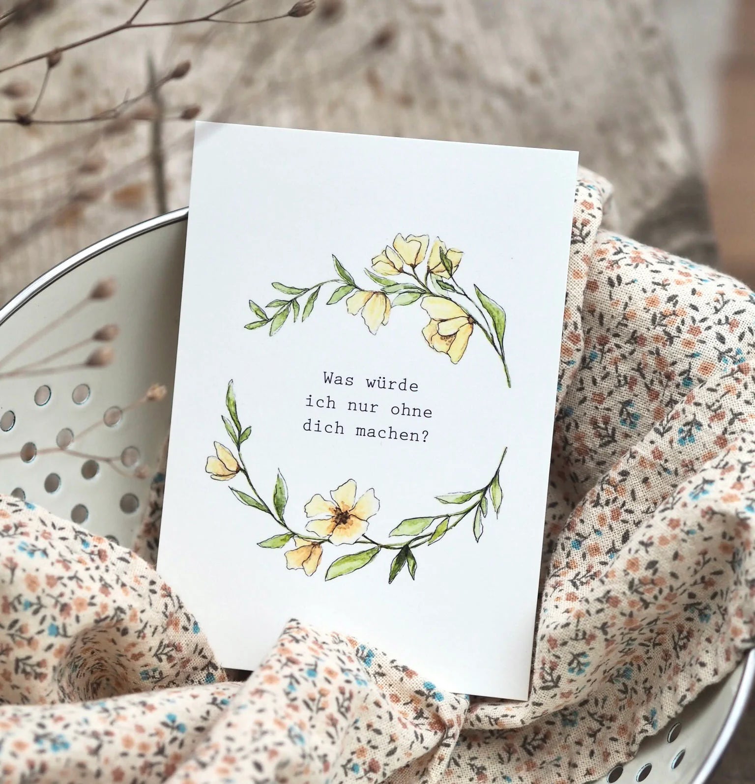 Postkarte OHNE DICH...