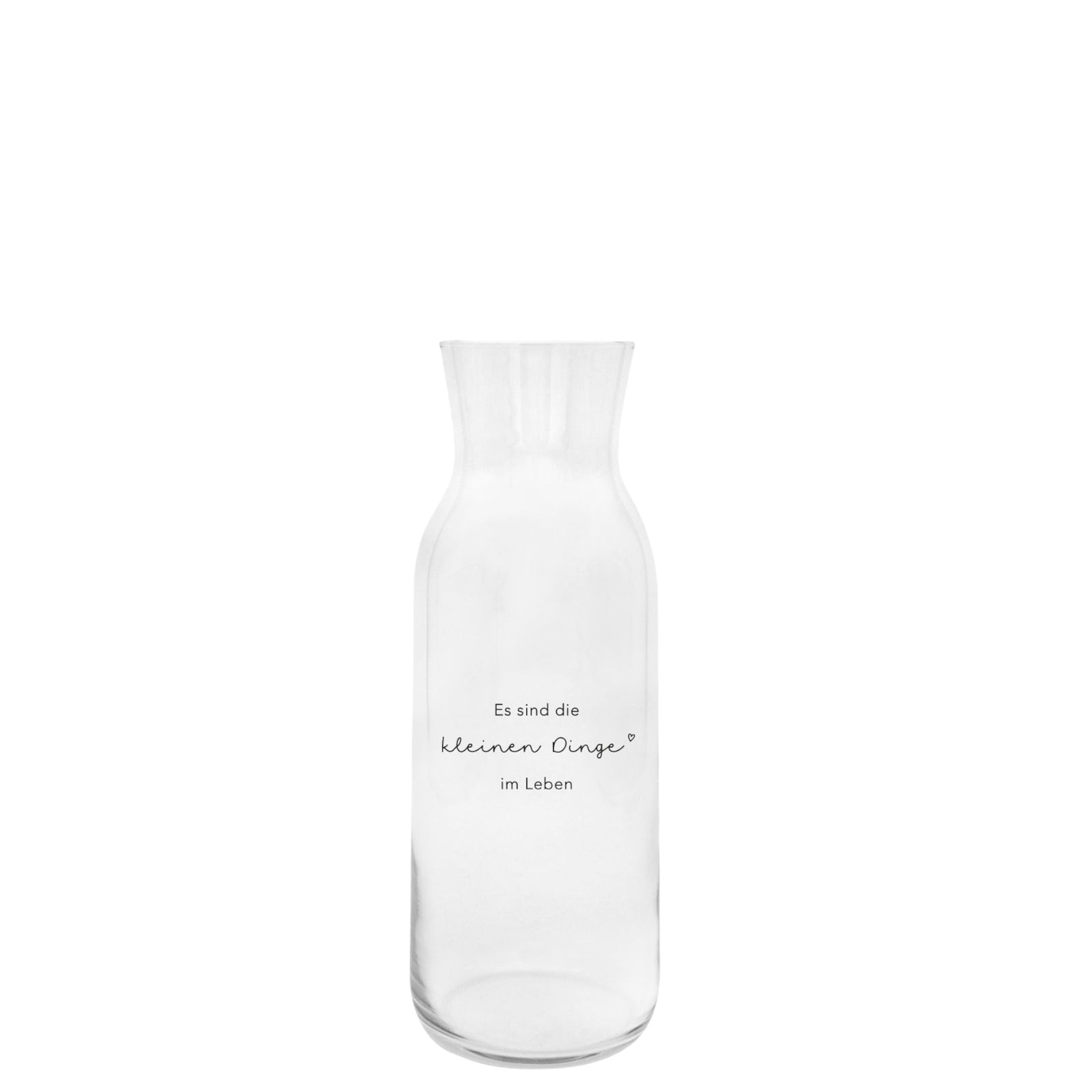Karaffe "ES SIND DIE KLEINEN DINGE IM LEBEN"