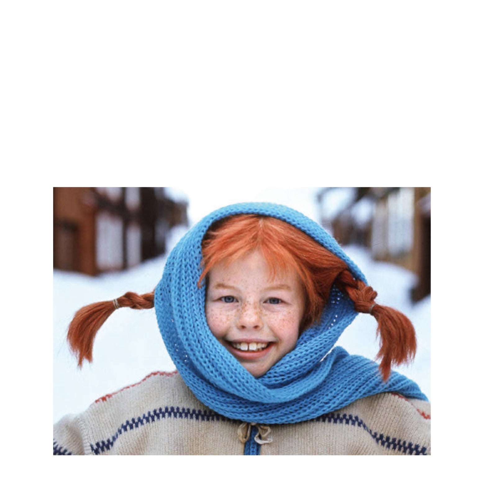 Postkarte | PIPPI MIT SCHAL