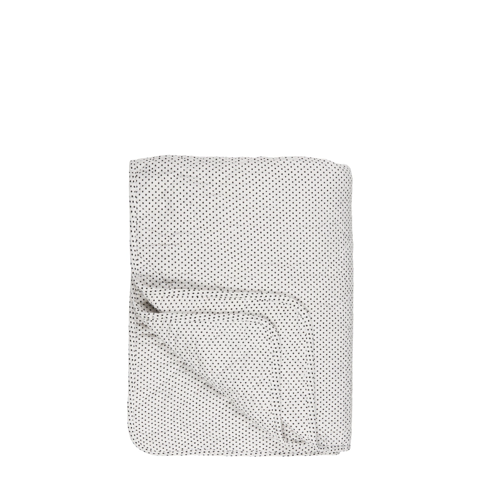 Decke PUNKTE Weiss - Schwarz