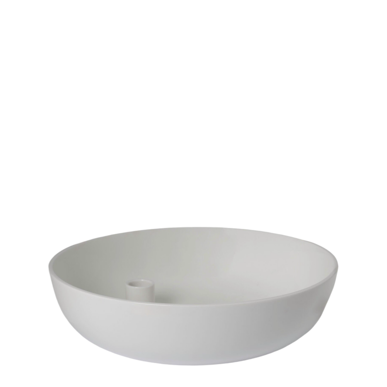 Kerzenhalter LIDATORP XL | Weiss glasiert Ø 26 cm