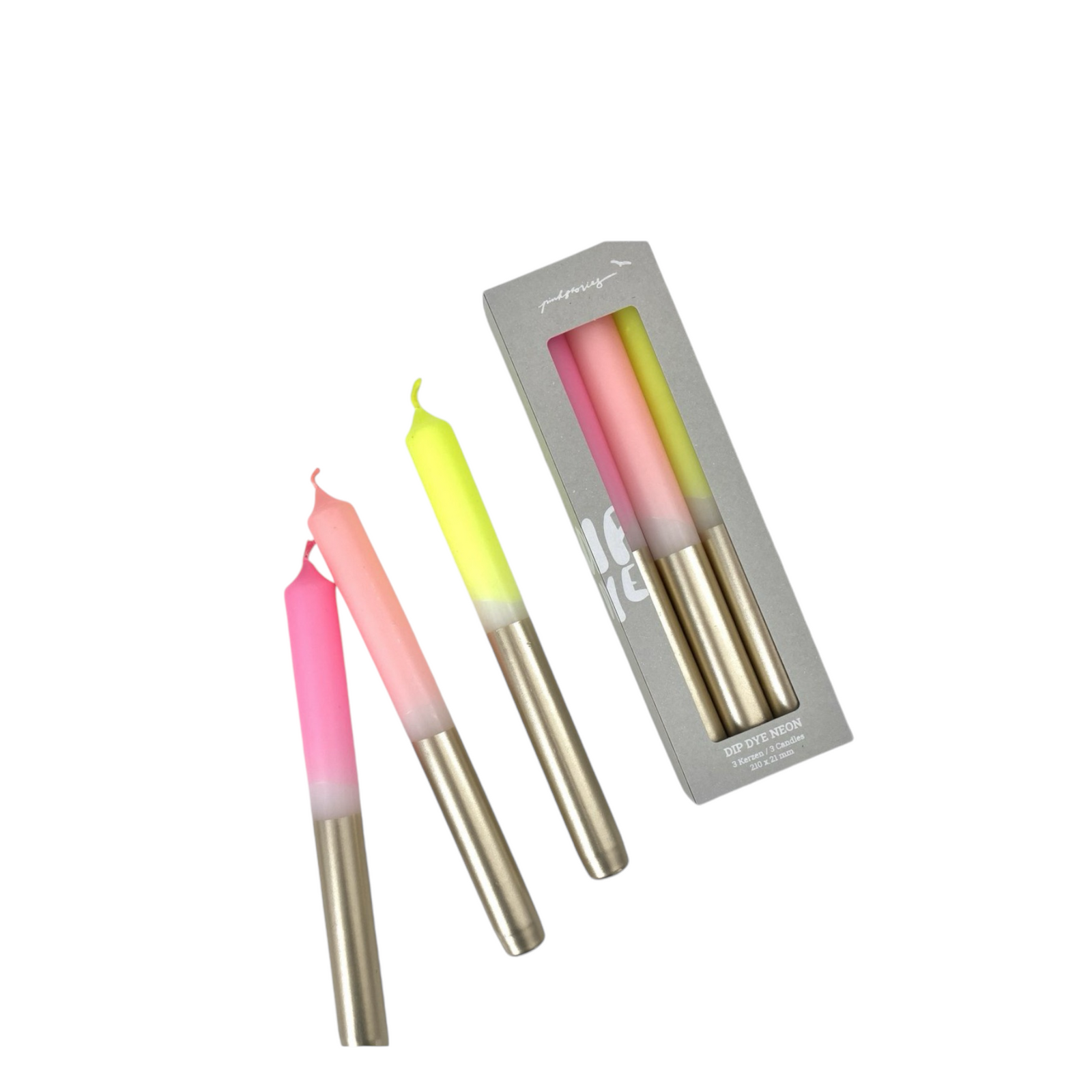 Kerzen Dip Dye HERA | 3-er Set
