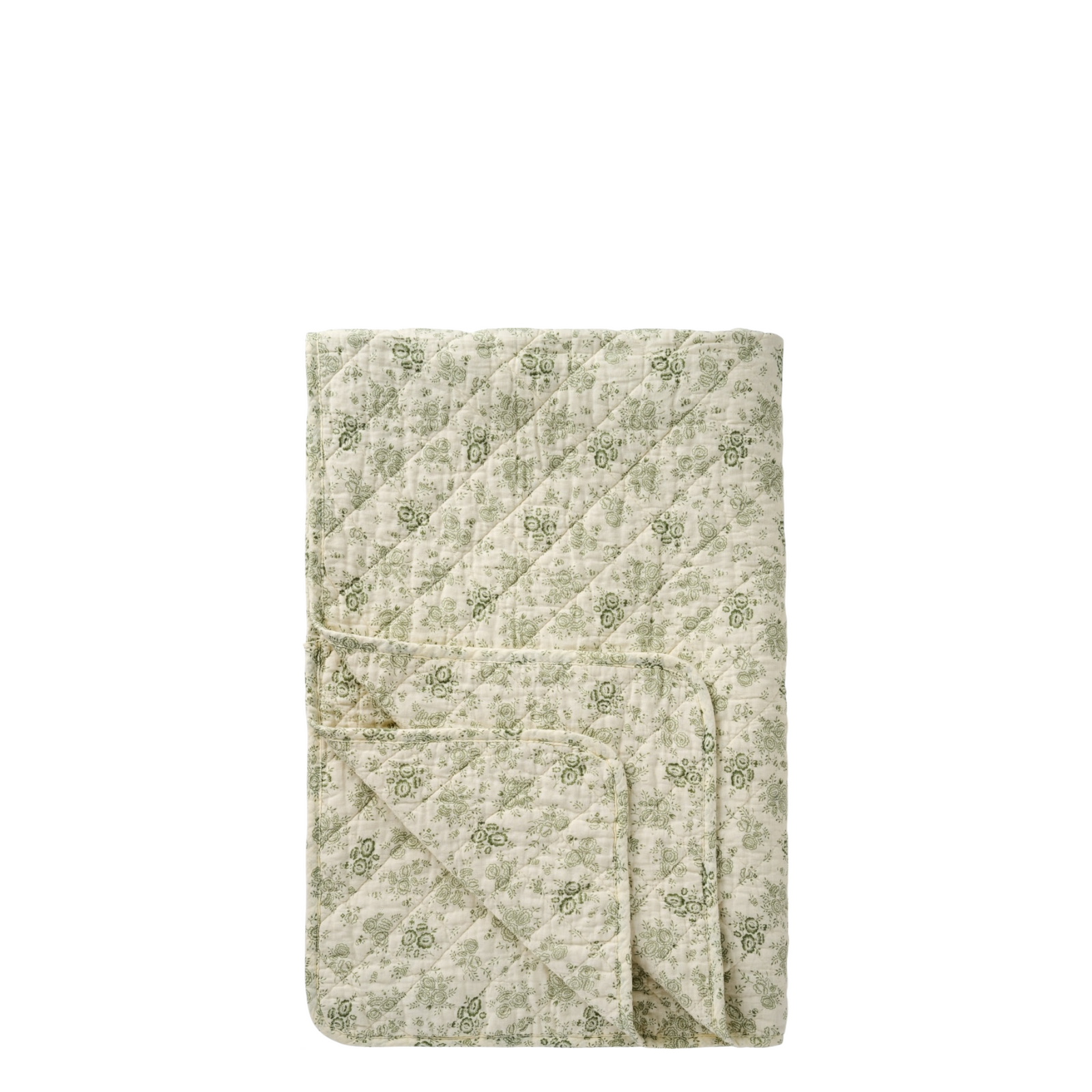 Decke BLUMENMUSTER | Staubgrün