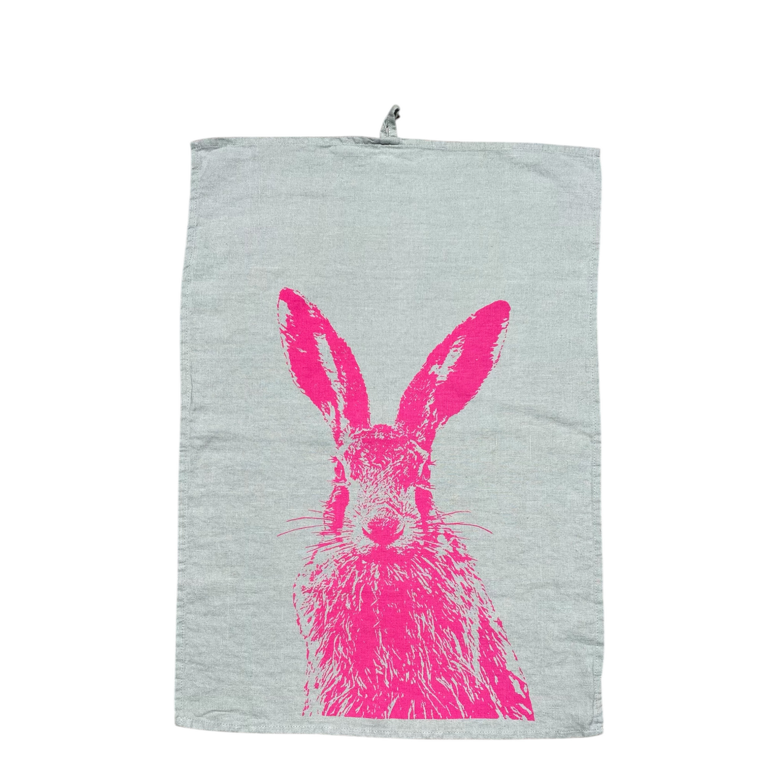 Geschirrtuch FELDHASE | Grün - Pink