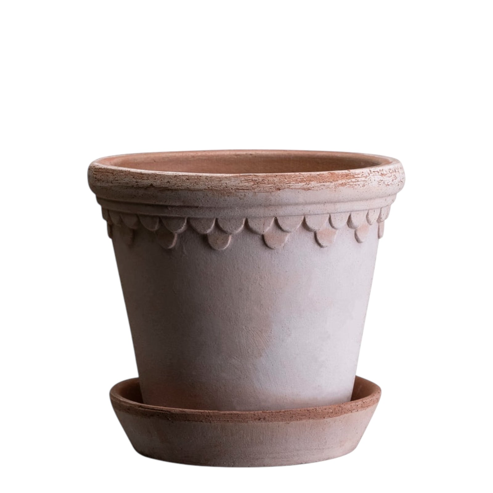 Blumentopf mit Unterteller Københavner | Rosa Ø: 30 cm