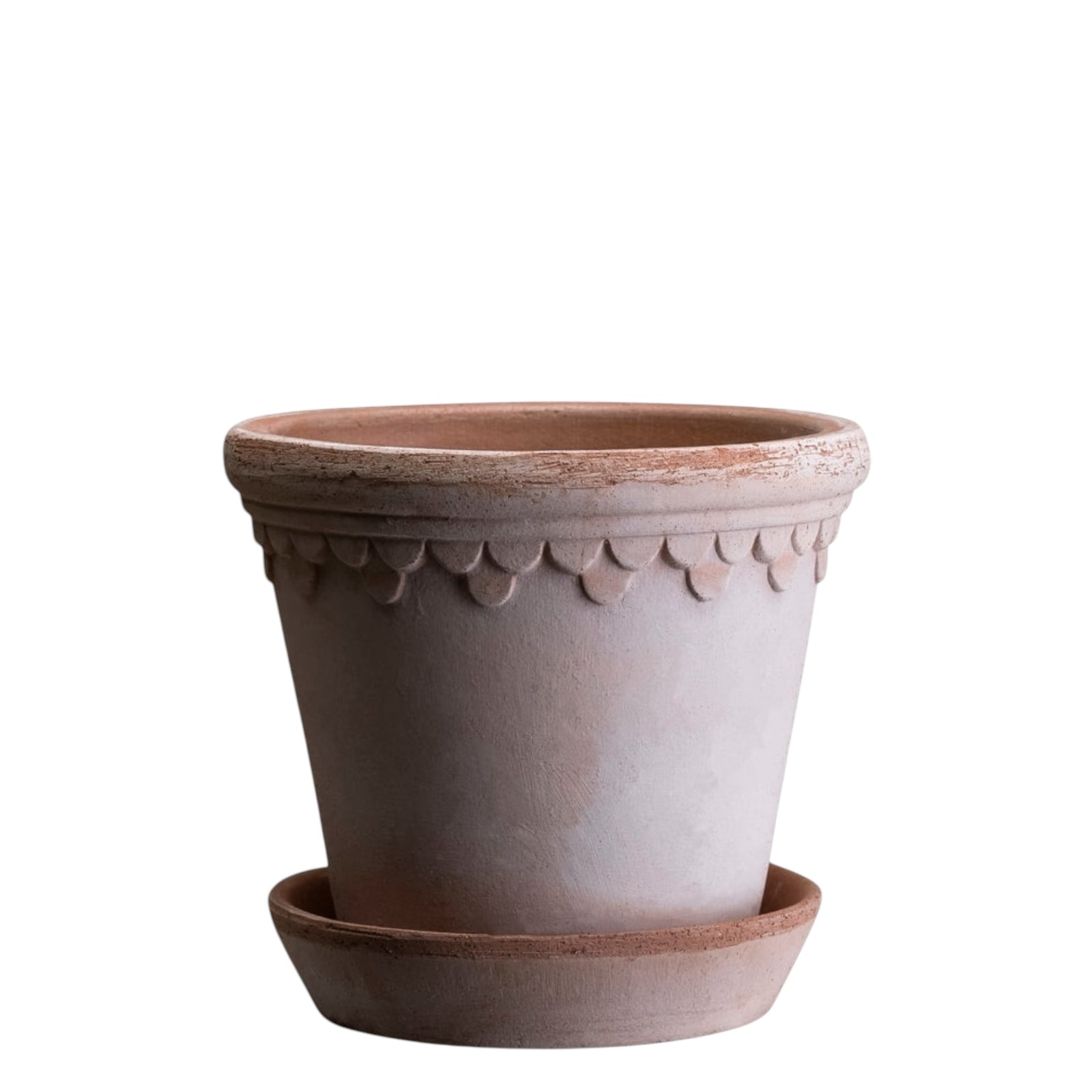 Blumentopf mit Unterteller Københavner | Rosa Ø: 25 cm
