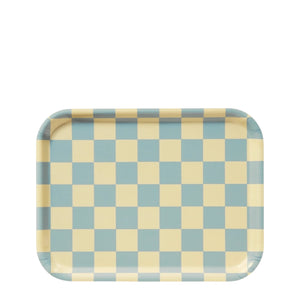 Serviertablett CHECKER Lemon 27 x 20 cm