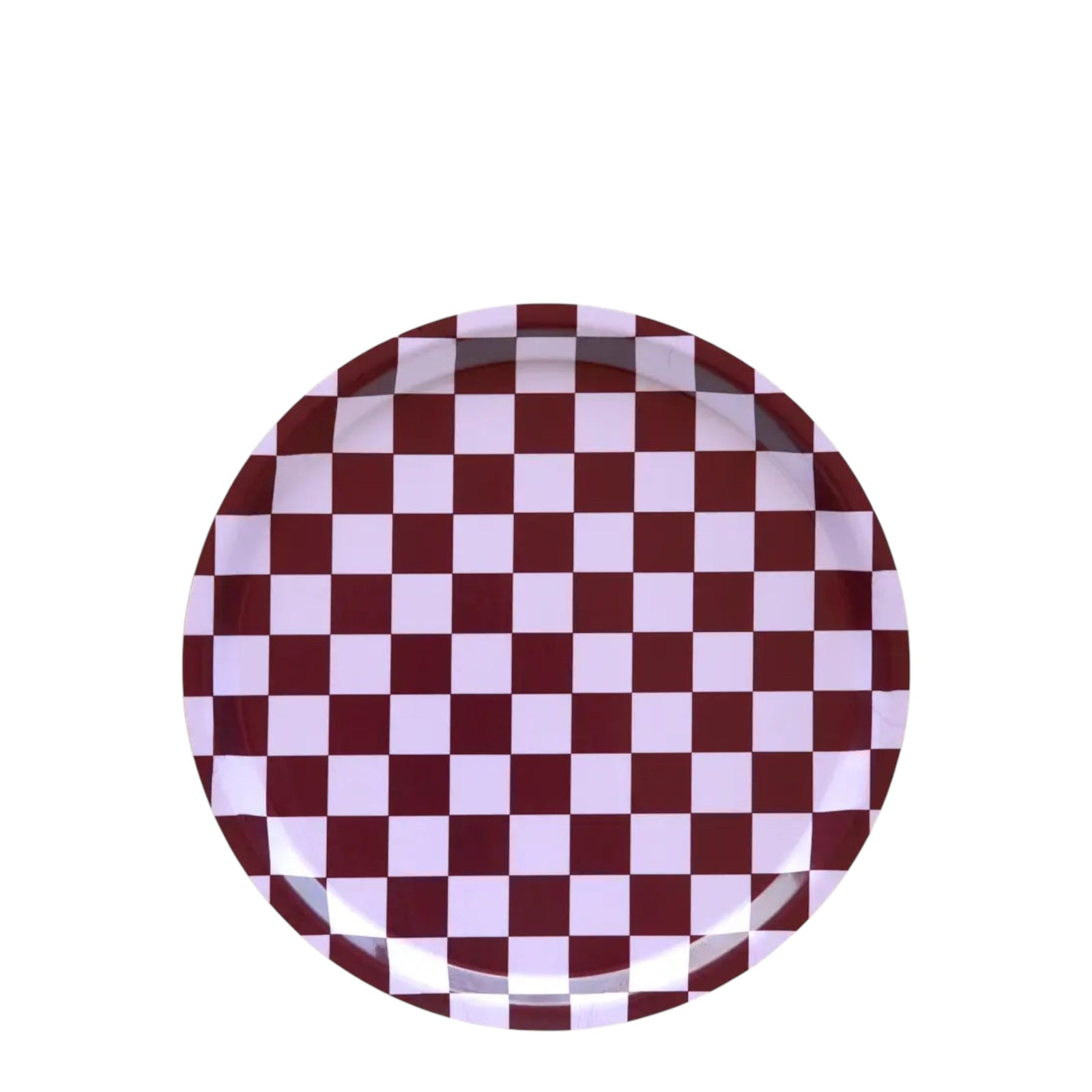 Serviertablett CHECKER Grape | Ø: 31 cm