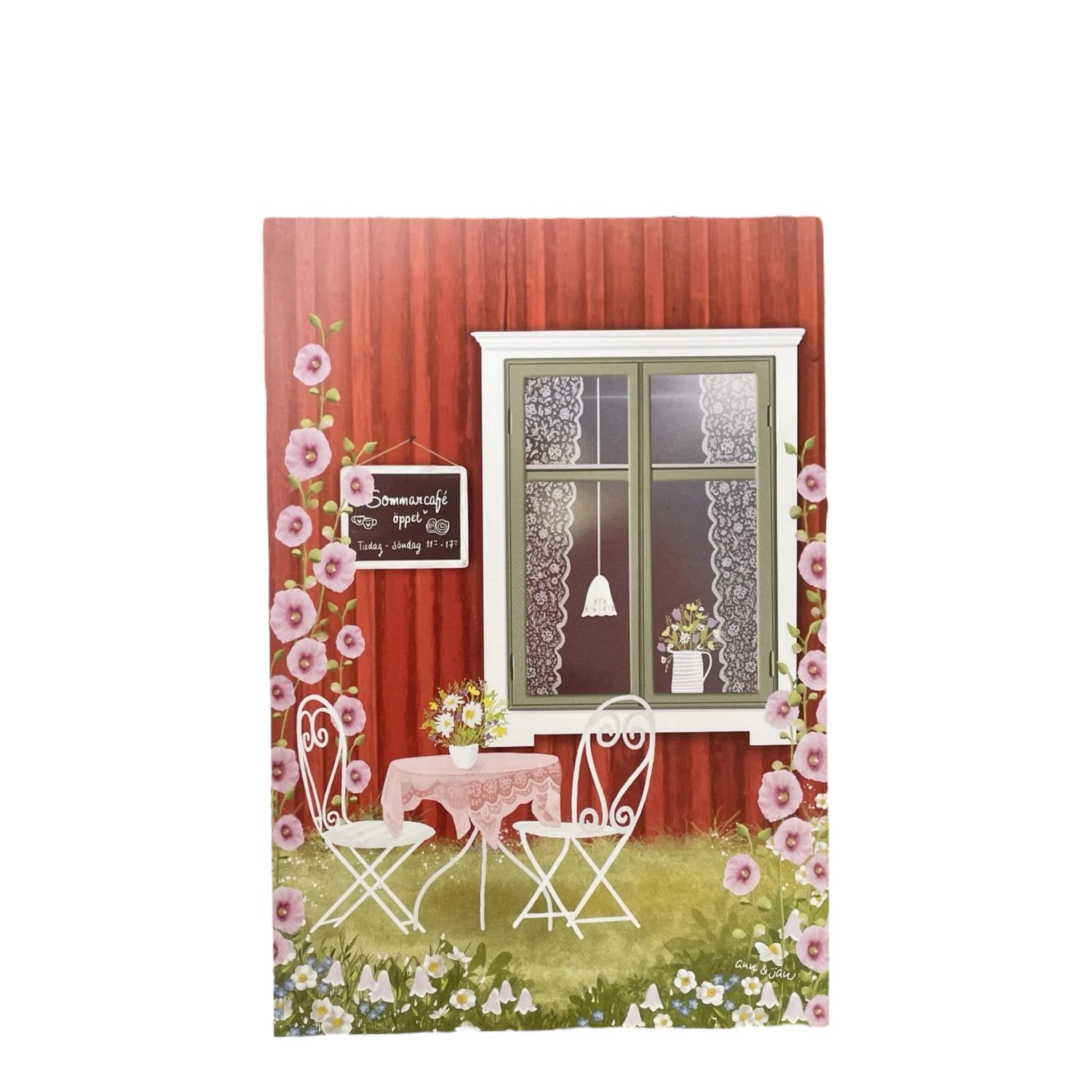 Grosse Postkarte | Sommarcafé