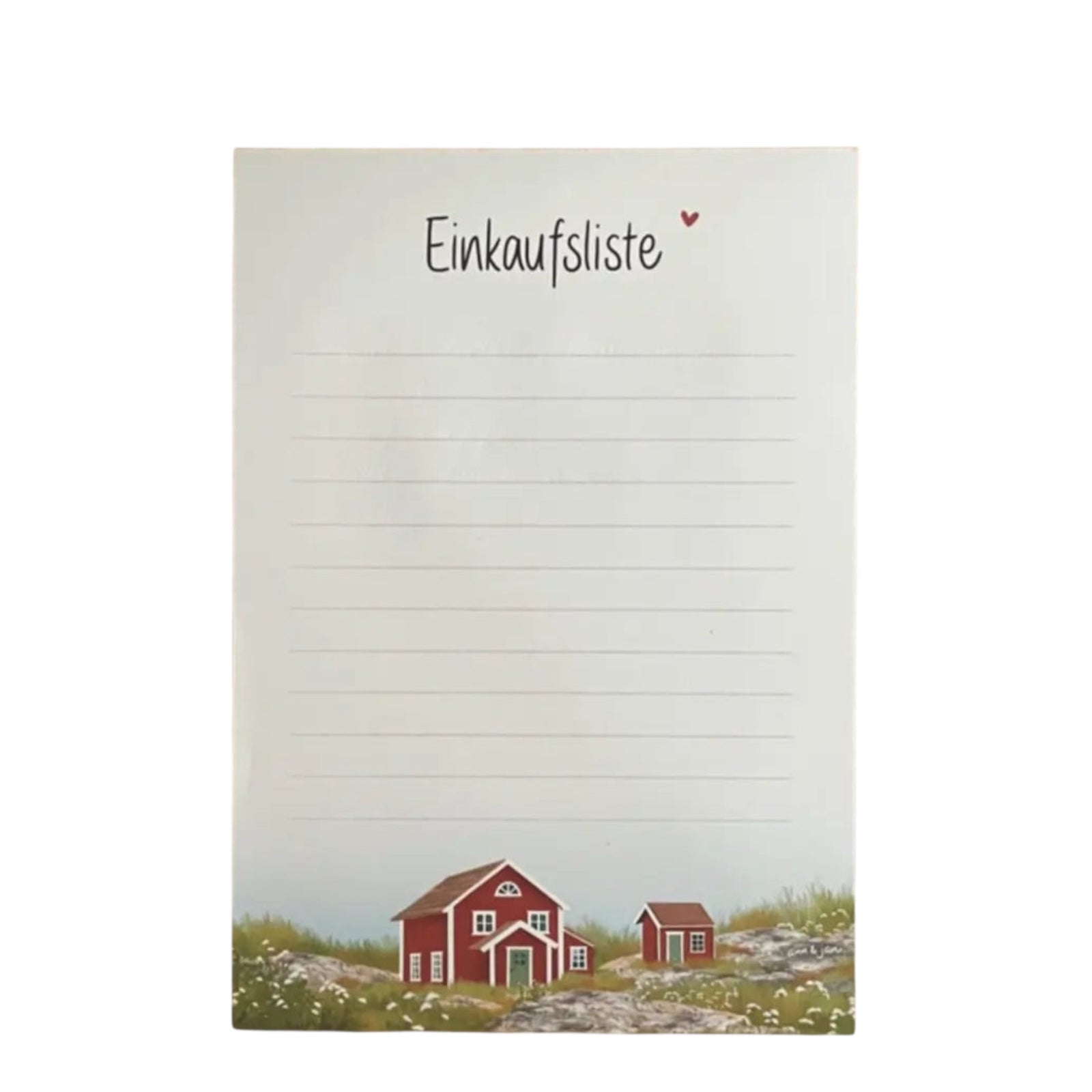 Notizblock Einkaufsliste
