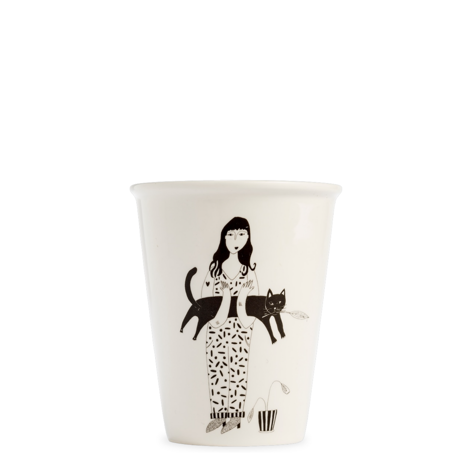 Becher - Black cat