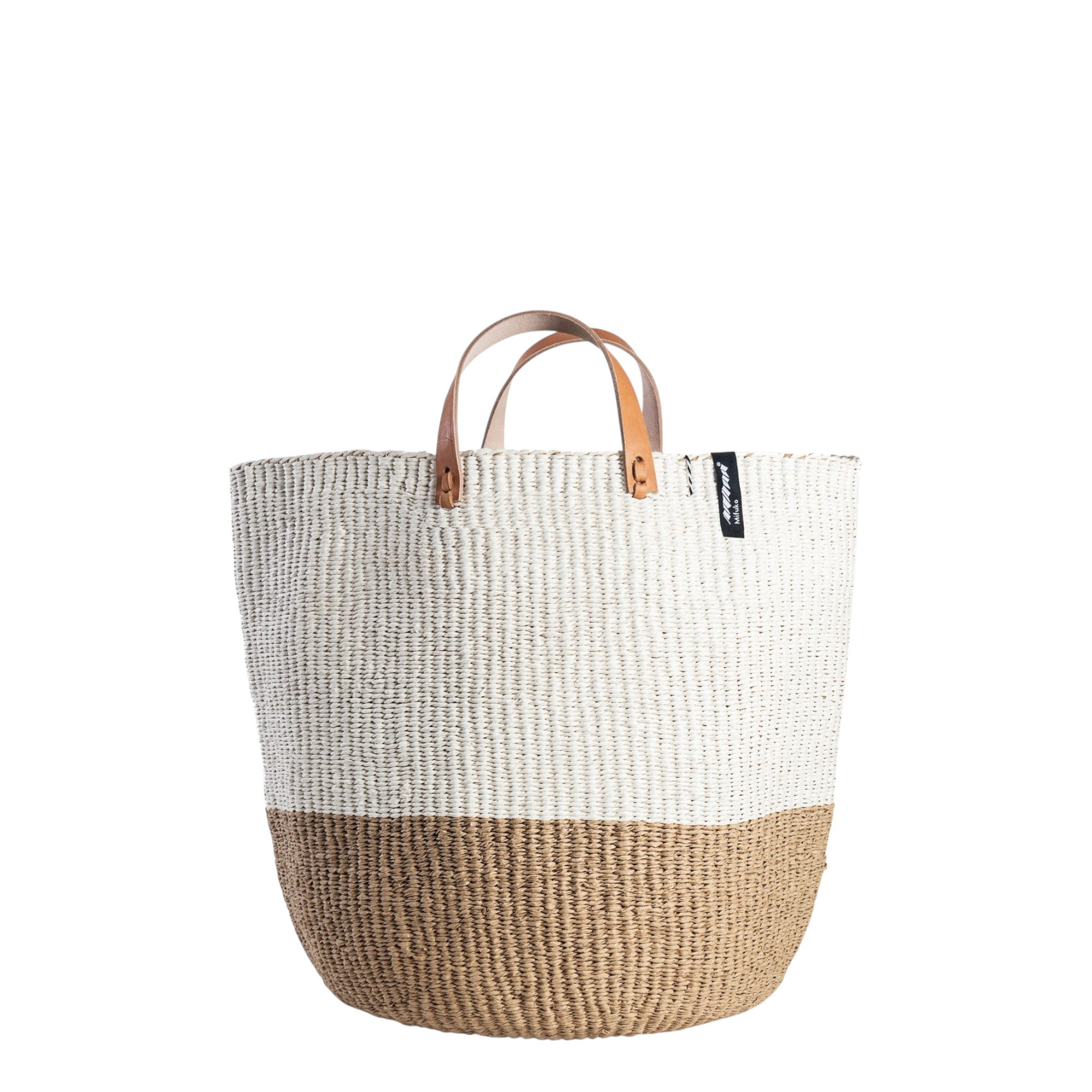 Marktkorb KIONDO M | Duo Braun - Weiss