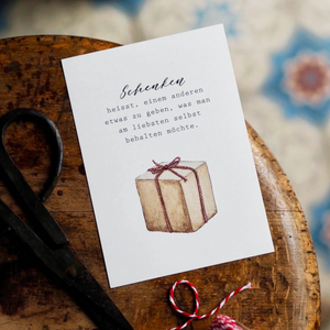 Postkarte SCHENKEN