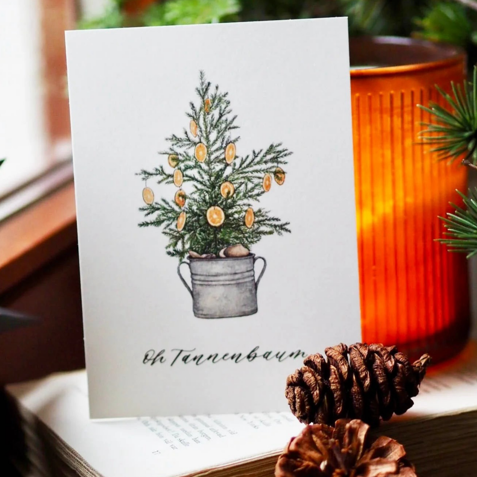 Postkarte OH TANNENBAUM