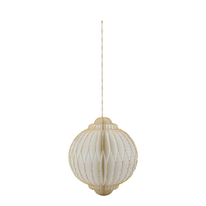 Weihnachtsdekoration ALSTA | Medium Off-white - Golden