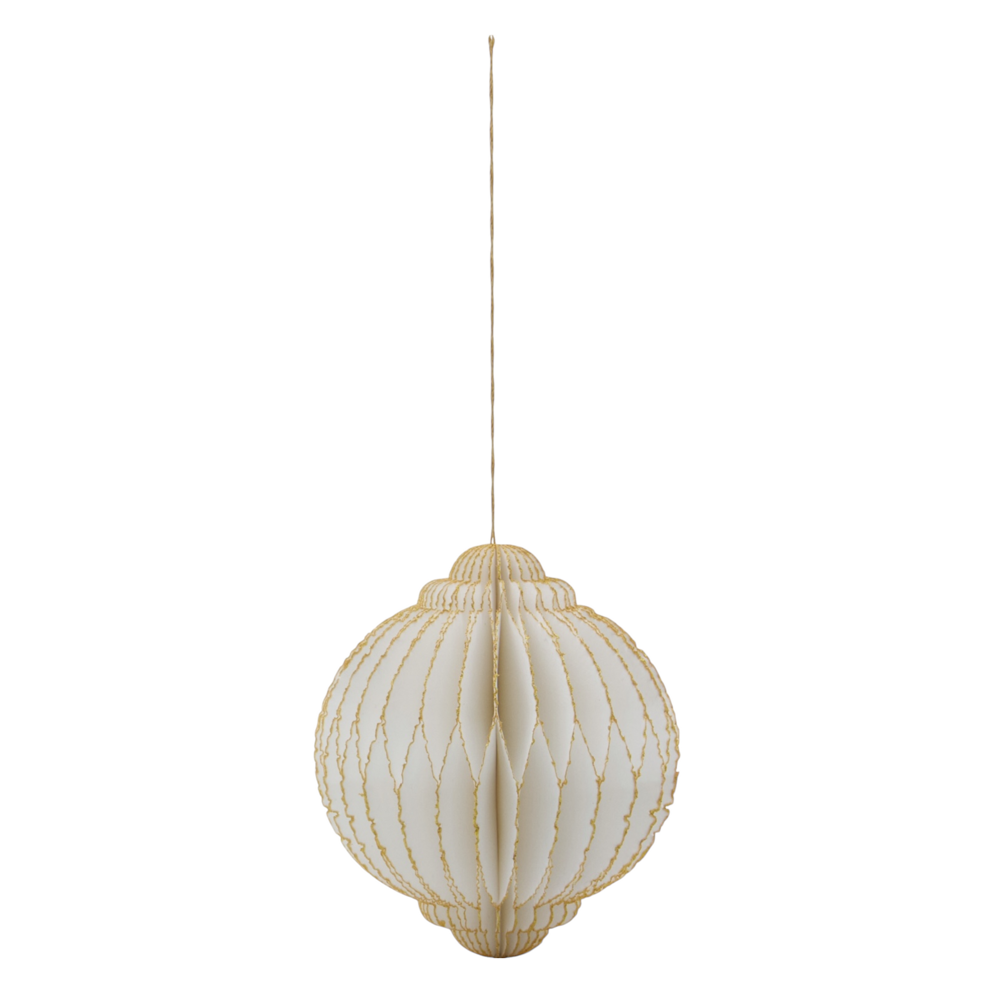 Weihnachtsdekoration ALSTA | Large Off-white - Golden
