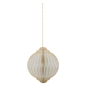 Weihnachtsdekoration ALSTA | Large Off-white - Golden