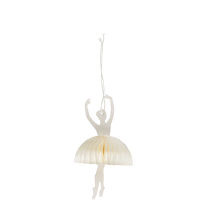 Hängedekoration Ballerina | Off-White - Gold