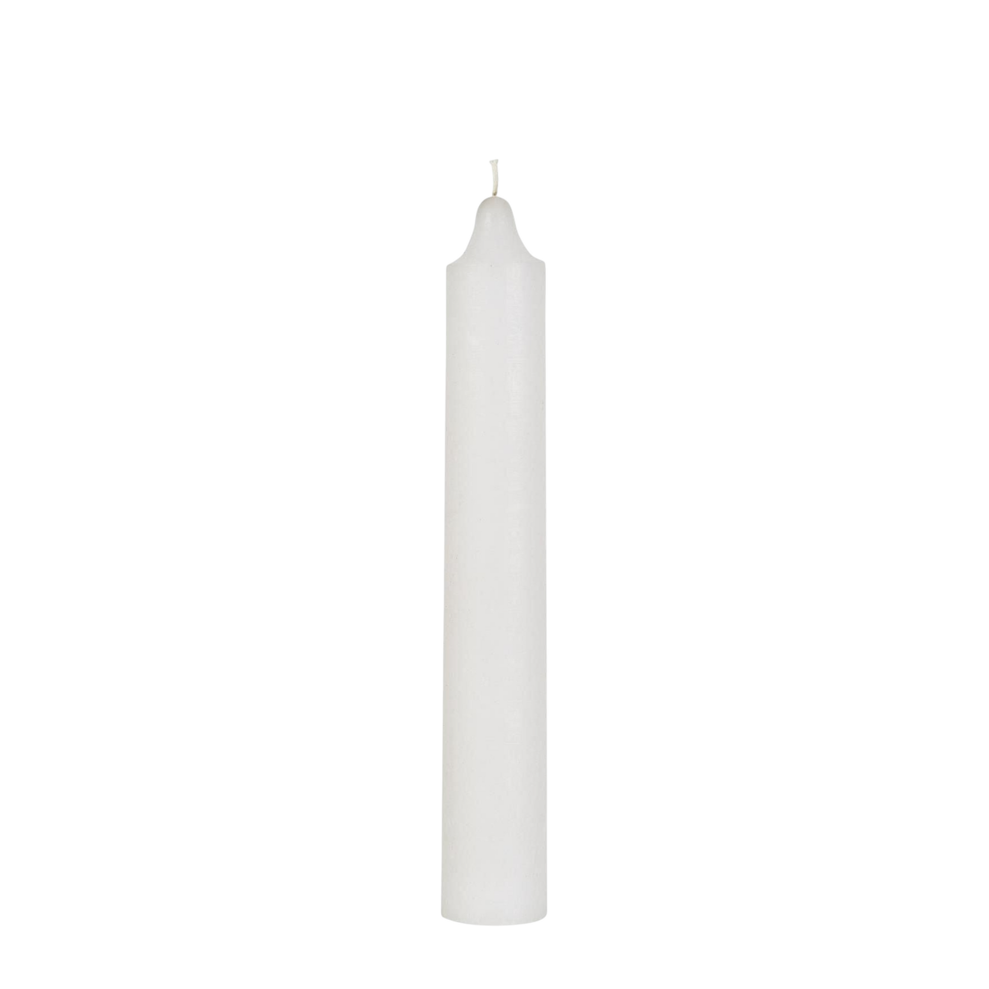 Grosse Stabkerze Rustikal | Weiss Ø: 3.8cm