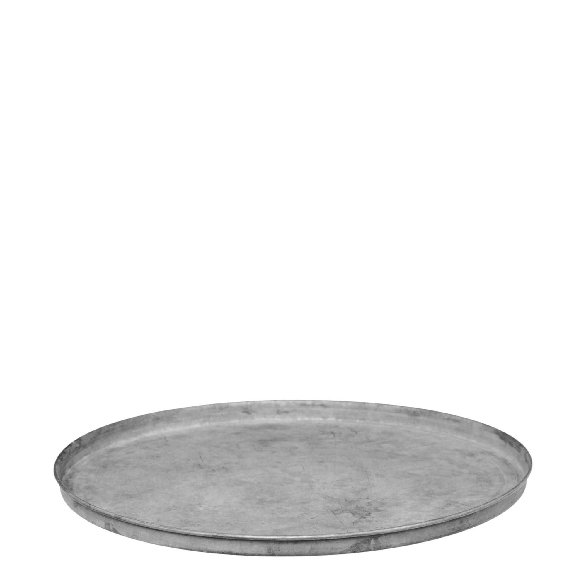 Tablett | Zink Ø: 35.5 cm