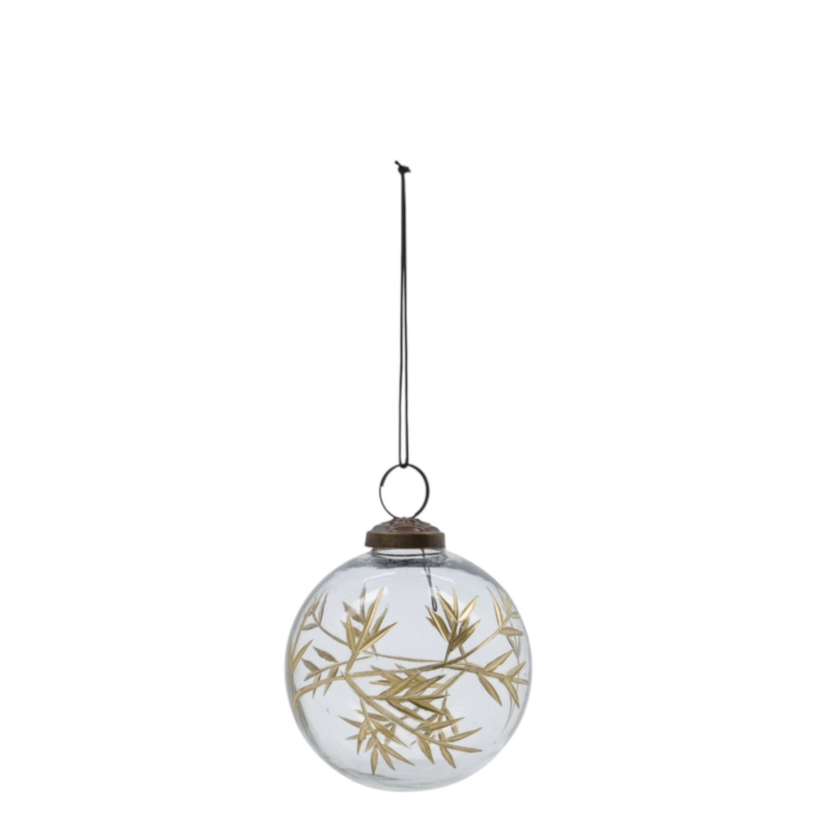 Hängedekoration LEAF | Clear - Gold