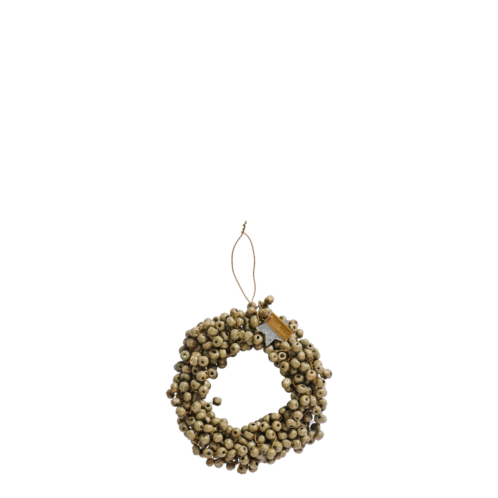 Kranz Holzperlen GRÜN  | Ø: 10 cm