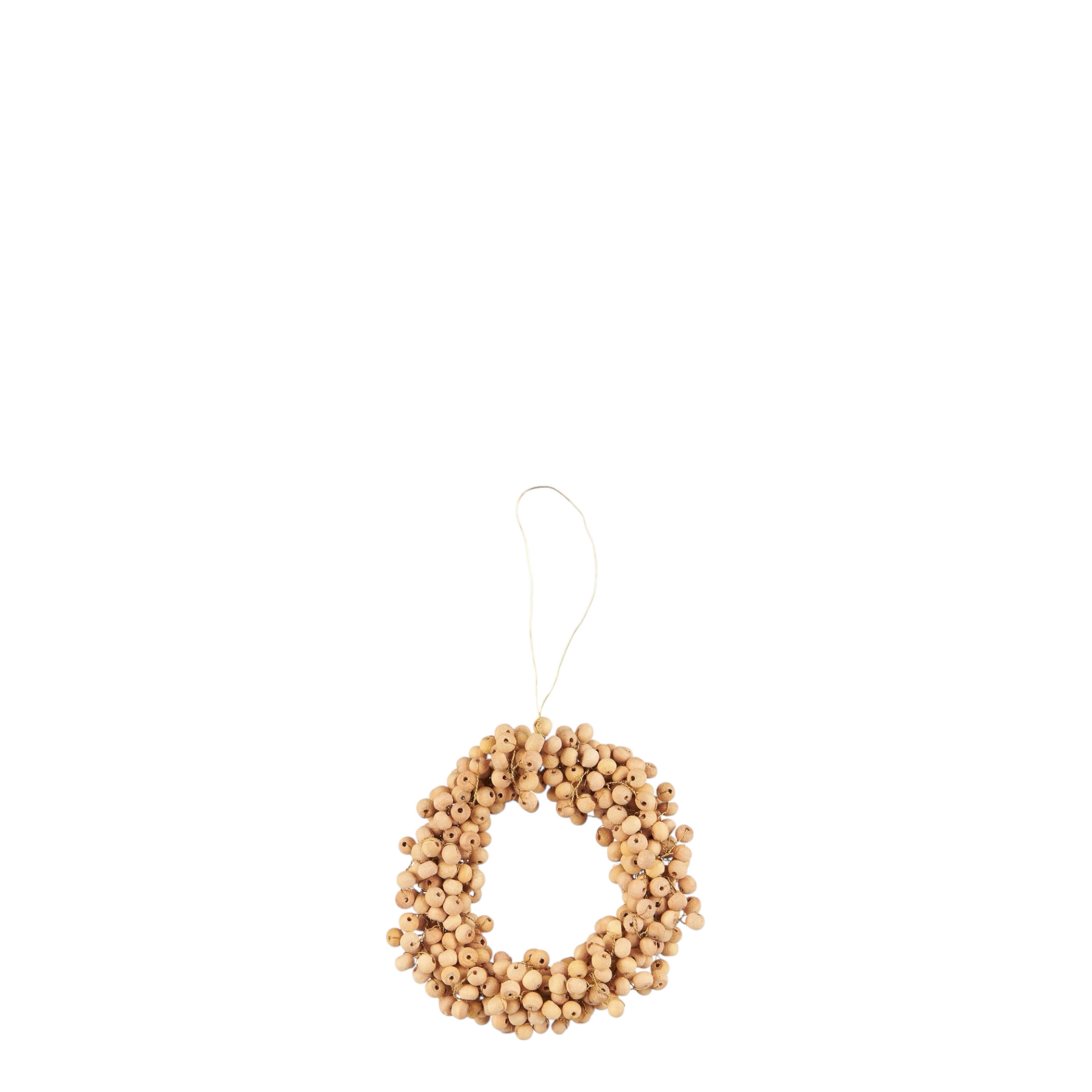 Kranz Holzperlen NATUR  | Ø: 10 cm