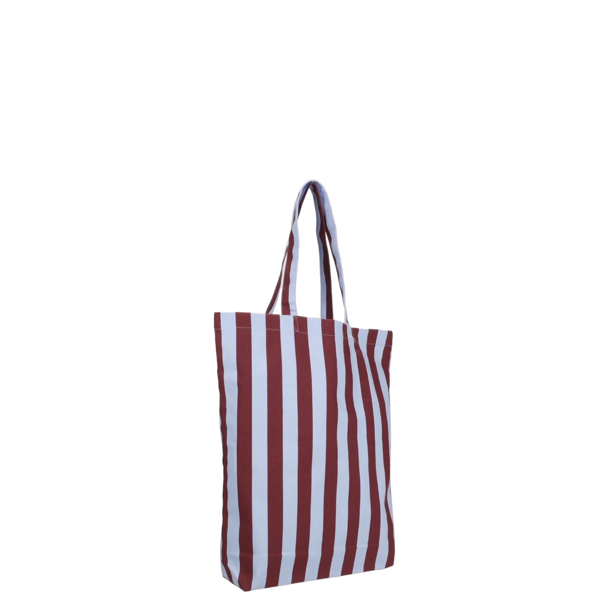 Baumwolltasche STREIFEN | Himmelblau - Feige