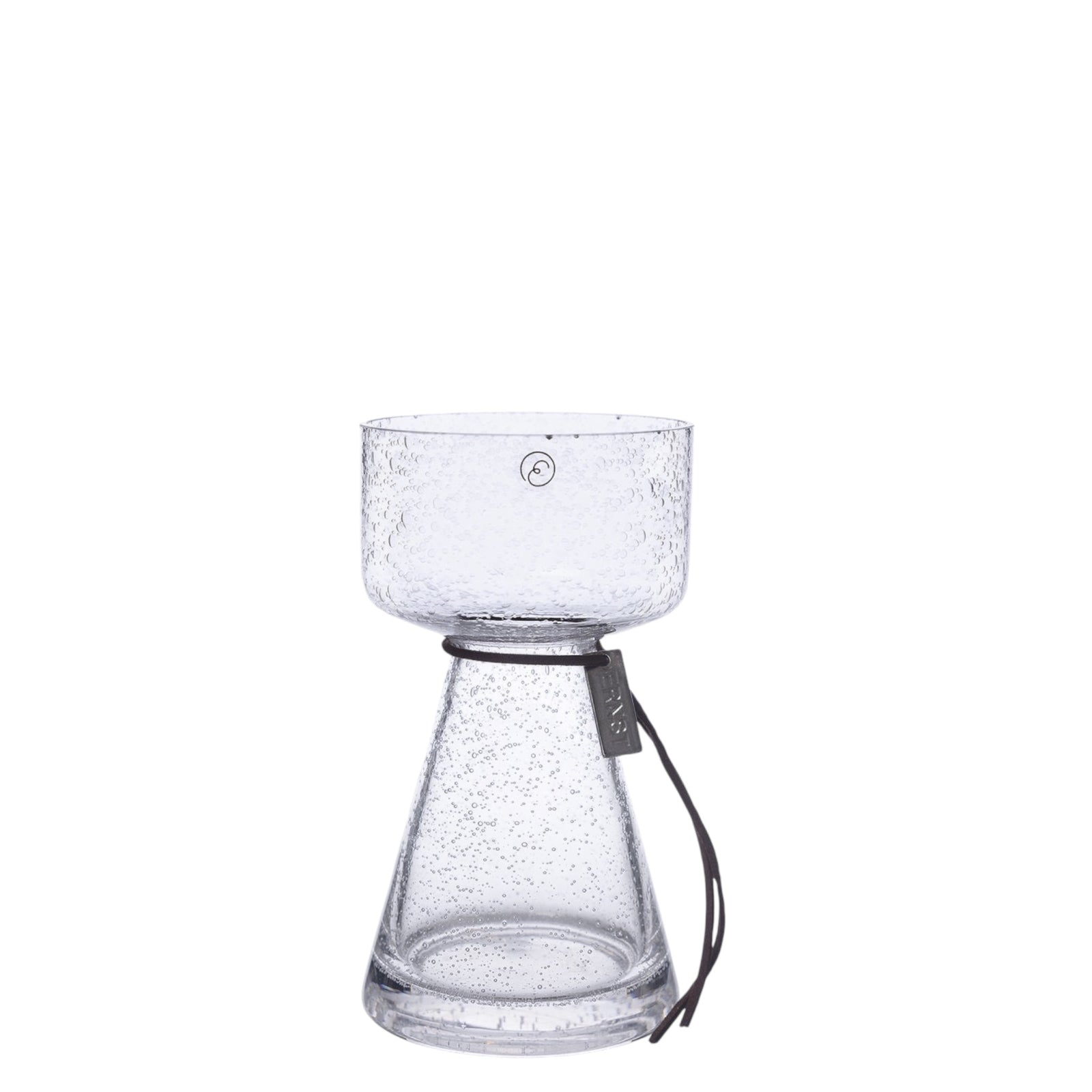 Zwiebelvase / Hyazinthenvase Bubbles | Glas 15 cm