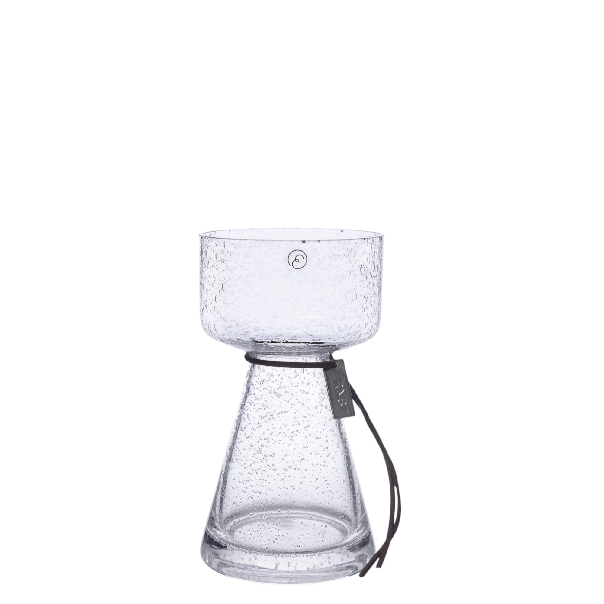 Zwiebelvase / Hyazinthenvase Bubbles | Glas 15 cm