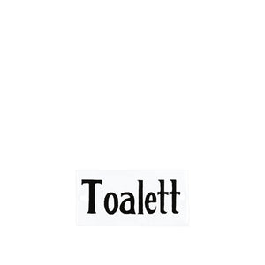 Schild | TOALETT