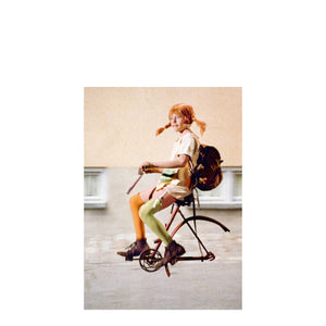 Postkarte | PIPPI MIT ZAUBERFAHRRAD