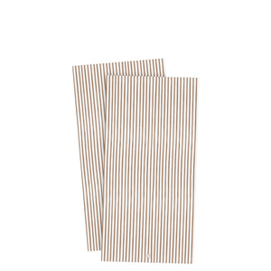 Papierservietten STREIFEN | Caramel 10x20cm