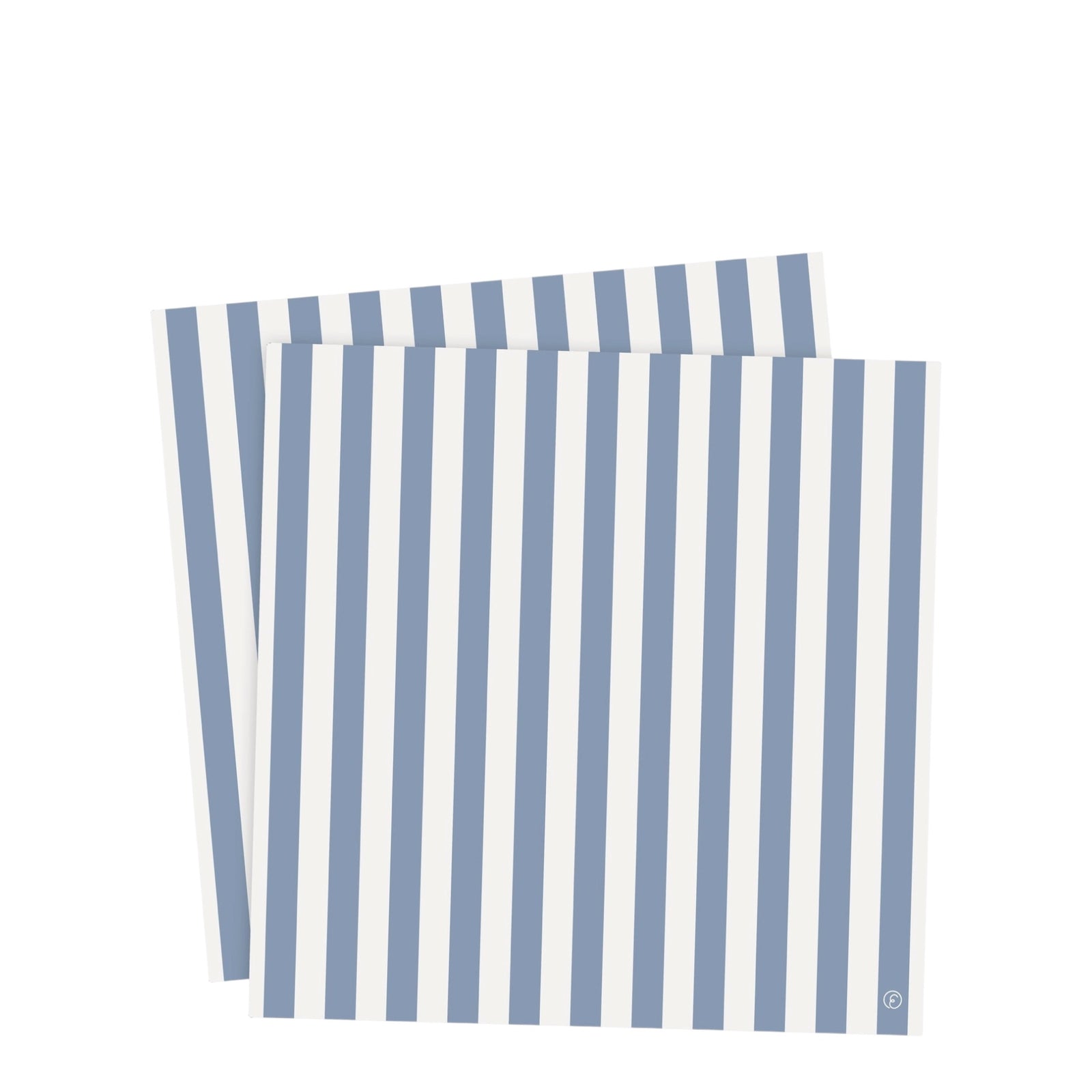 Papierservietten STREIFEN | Hellblau 33x33cm