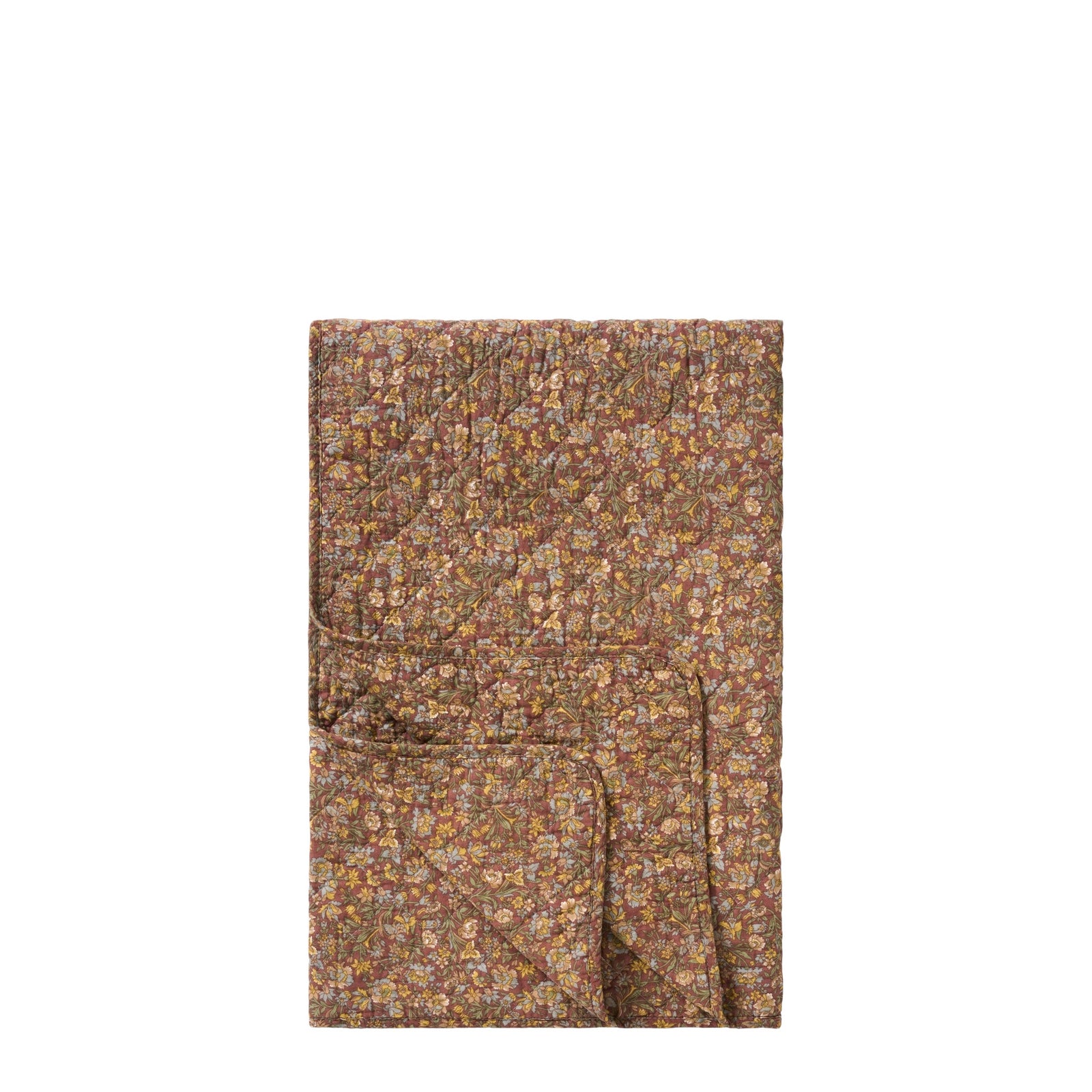 Decke BLUMENMUSTER | Braun