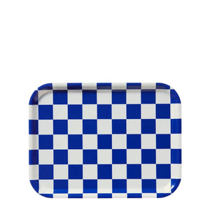 Serviertablett CHECKER Sea Salt | 27 x 20 cm
