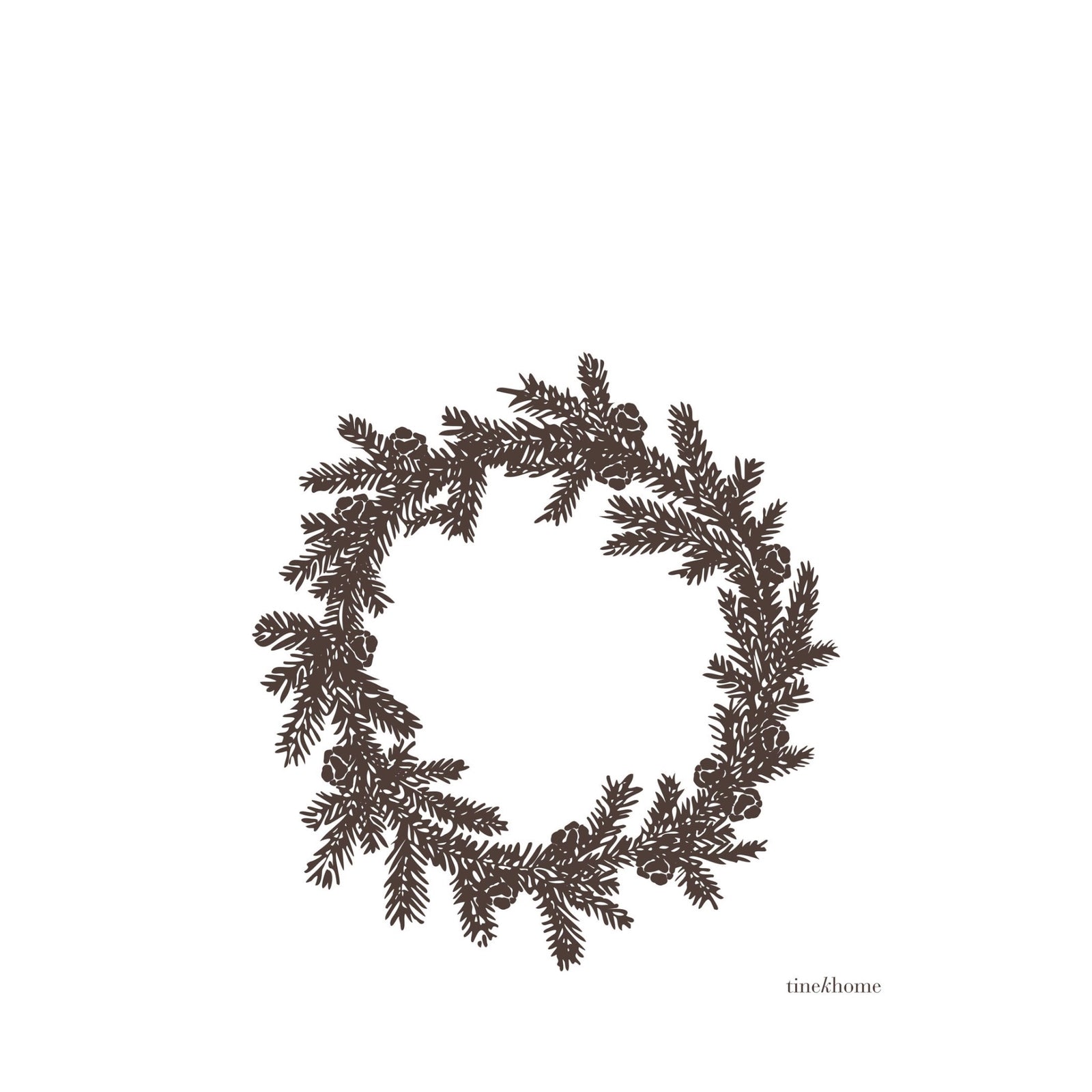 Papierservietten KRANZ | Mocca 40 x 40 cm