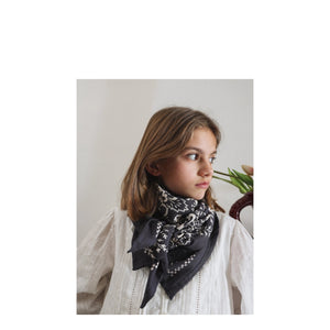 Schal MYSORE BANDANA ANTHRAZIT | 100 x 100 cm