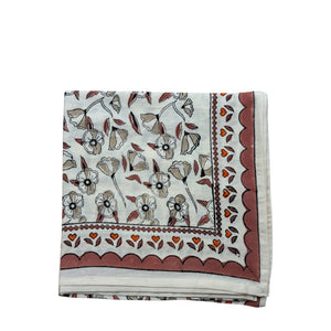 Schal AGRA KOTA ELFENBEIN | 100 x 100 cm
