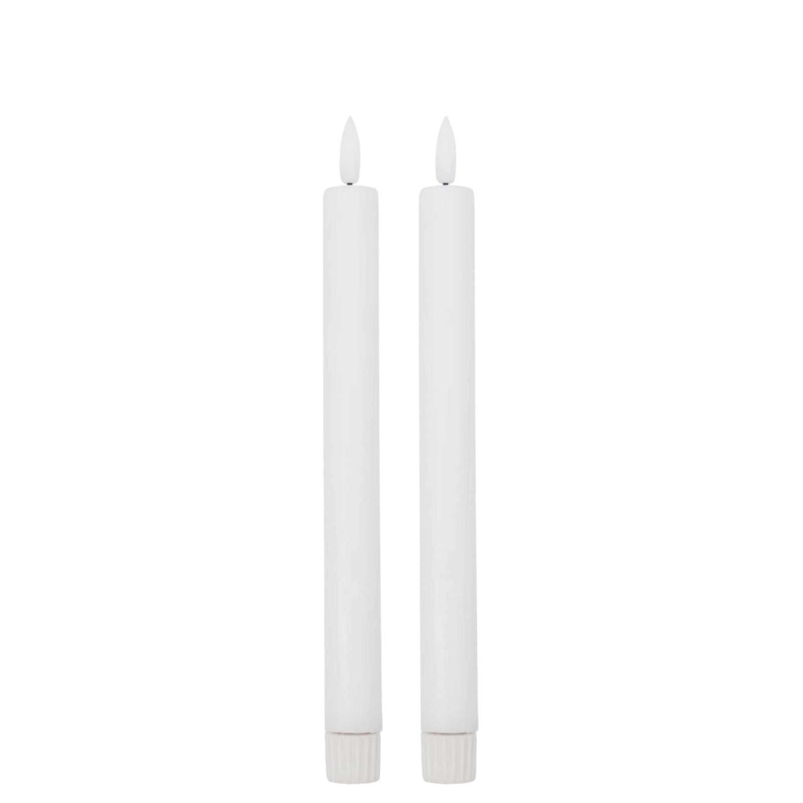 Kerze HDLED 24.5 cm | Weiss 2Stk.