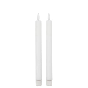 Kerze HDLED 24.5 cm | Weiss 2Stk.