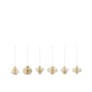 Weihnachtsdekoration COMB | Off-white 6 Stk.
