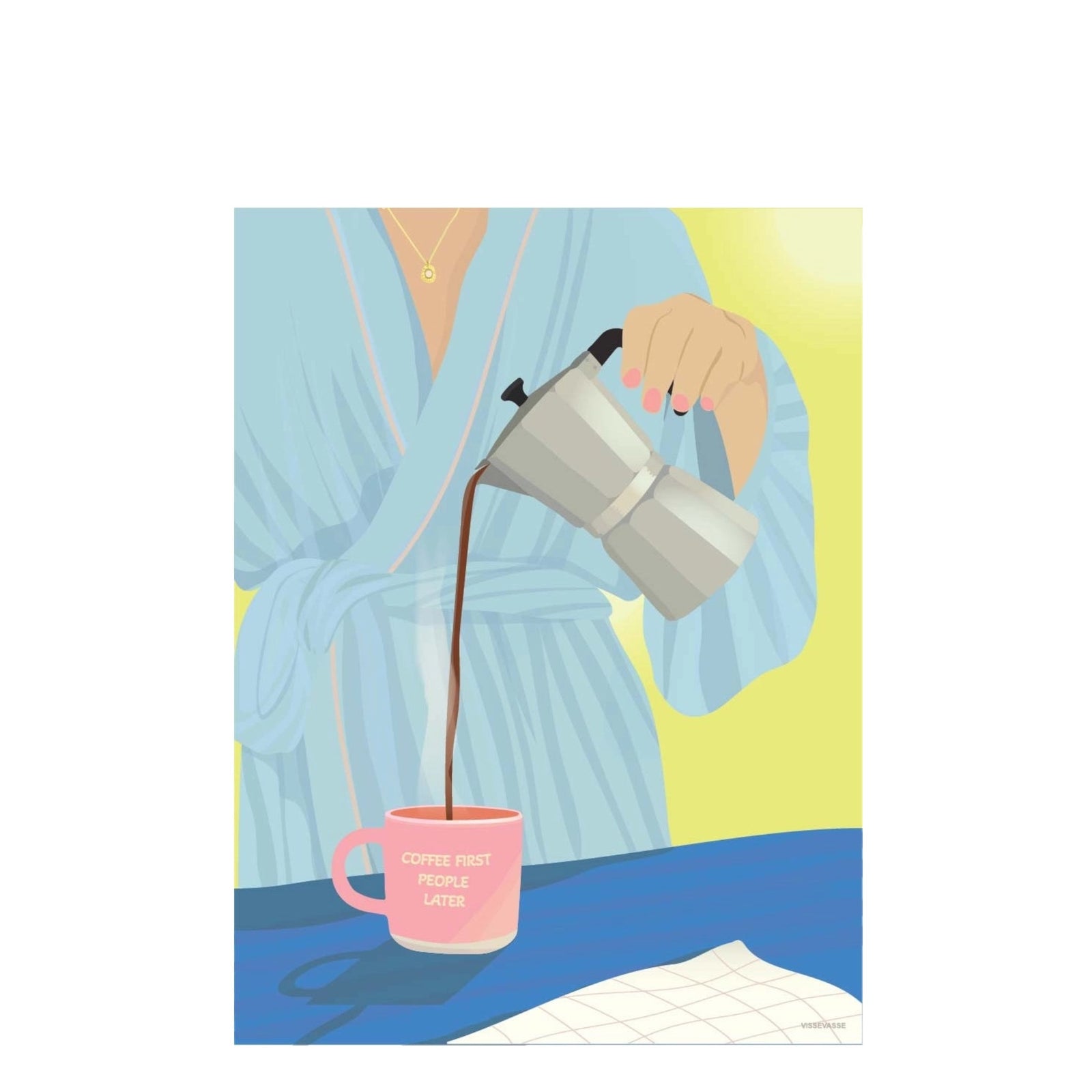 Print KAFFEE ZUERST... | 30 x 40 cm