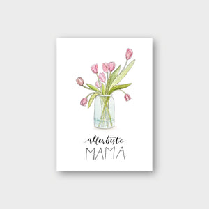 Postkarte ALLERBESTE MAMA