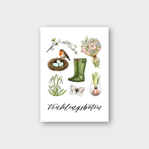 Postkarte FRÜHLINGSBOTEN