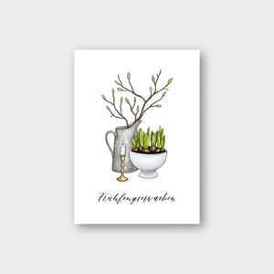Postkarte FRÜHLINGSERWACHEN