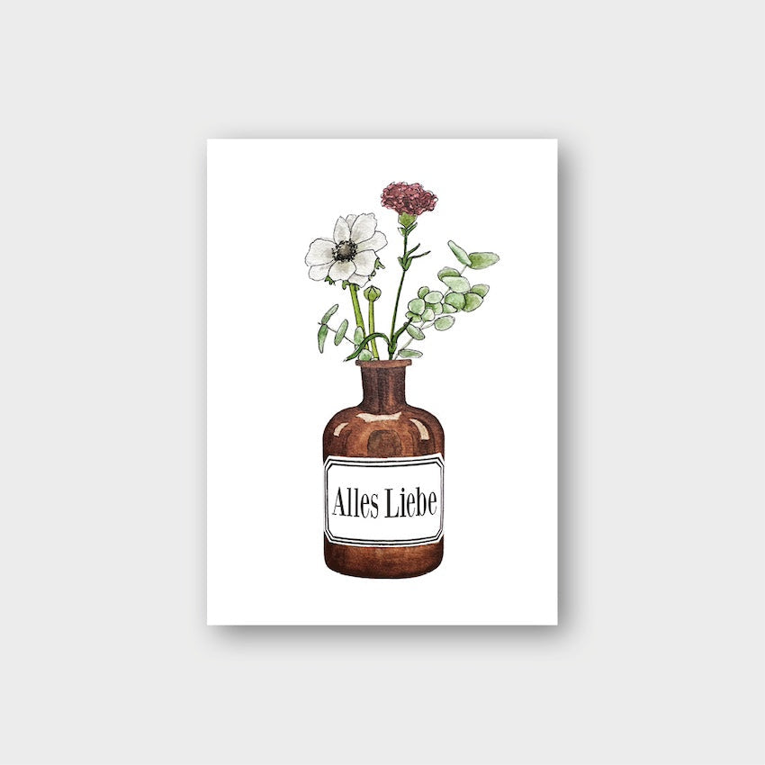 Postkarte ALLES LIEBE