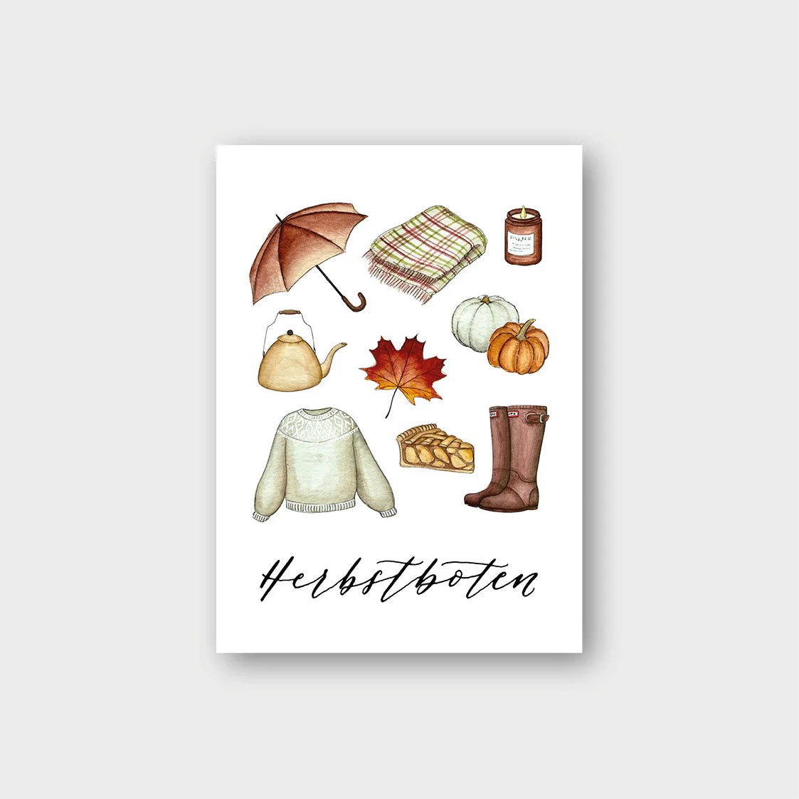 Postkarte HERBSTBOTEN